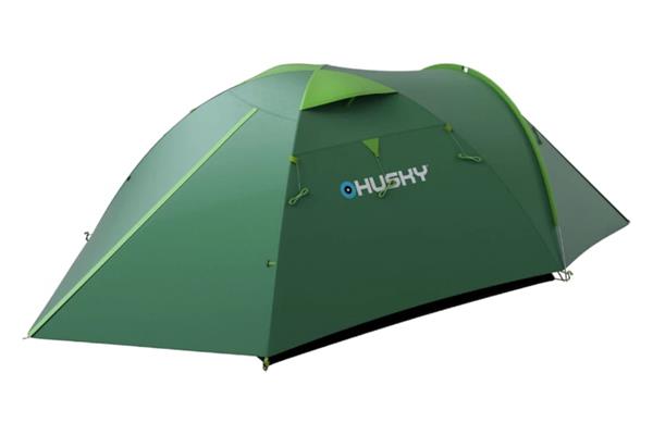 Husky Bizon 4 Plus Yeşil 4 Kişilik Çadır Çift Girişli